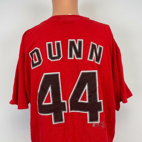 Lee Sport Adam Dunn Cincinnati Reds Jersey T Shirt Vtg 2004 MLB Baseball XL - Picture 1 of 4